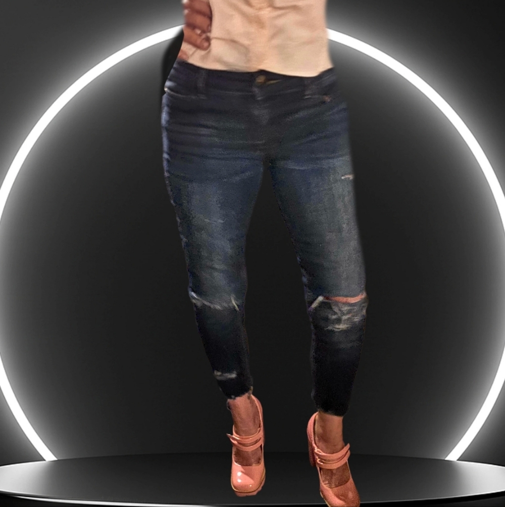 Rue21 Dark Blue Ankle Jeans